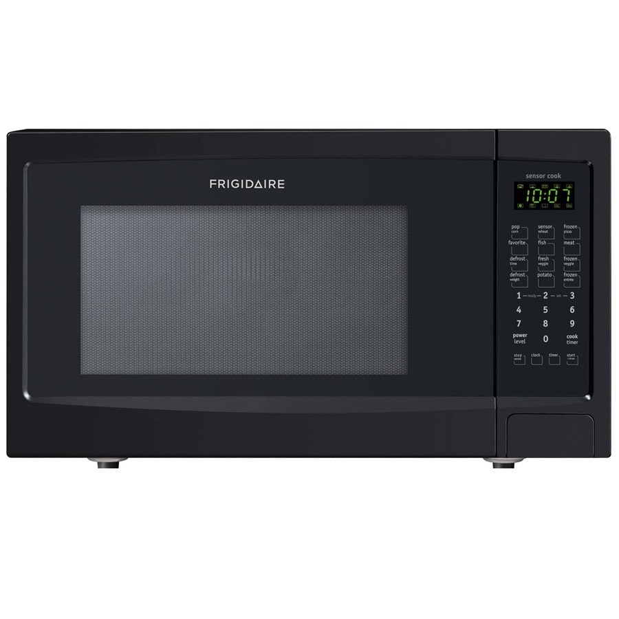 Frigidaire 1.6-cu ft 1,100-Watt Countertop Microwave (Black) at Lowes.com