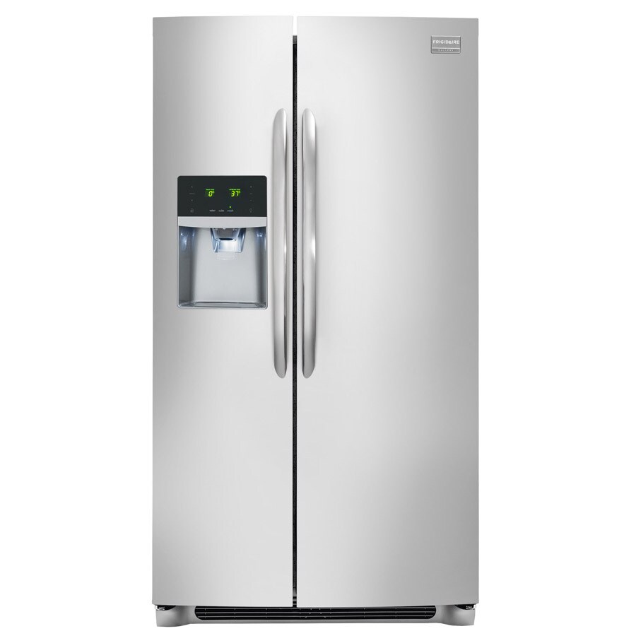 Shop Frigidaire Gallery 26-cu ft Side-by-Side Refrigerator with  home decor, pictures, interior design ideas, decoration, and interior Smudge Proof Stainless Steel 900 x 900