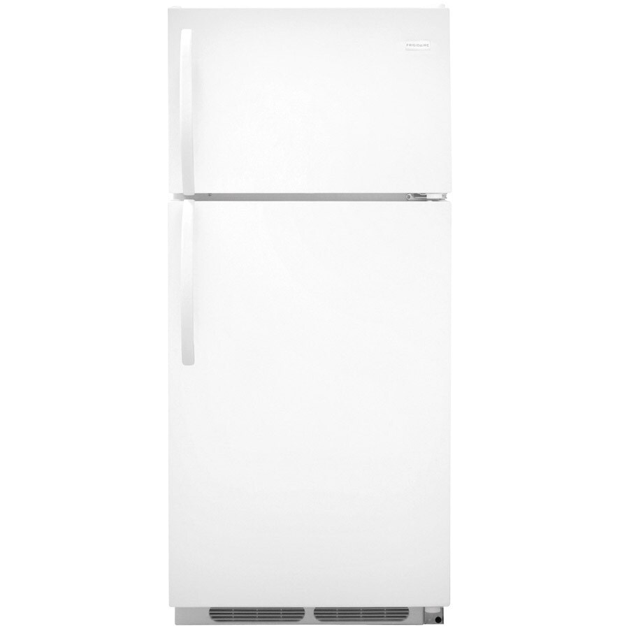 9.8 cu ft top freezer refrigerator white