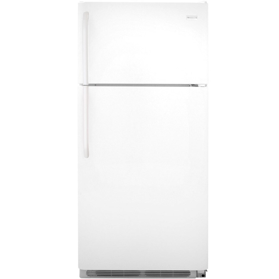 Frigidaire 18-cu ft Top-Freezer Refrigerator (White) at Lowes.com