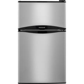 Frigidaire 3.1-cu ft Freestanding Mini Fridge Freezer Compartment (Silver Mist) ENERGY STAR