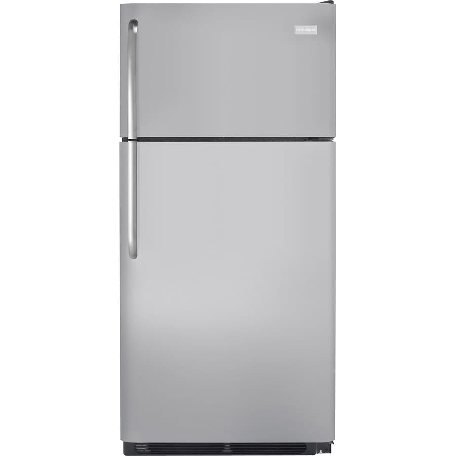 Frigidaire 18-cu ft Top-Freezer Refrigerator (Silver Mist) at Lowes.com