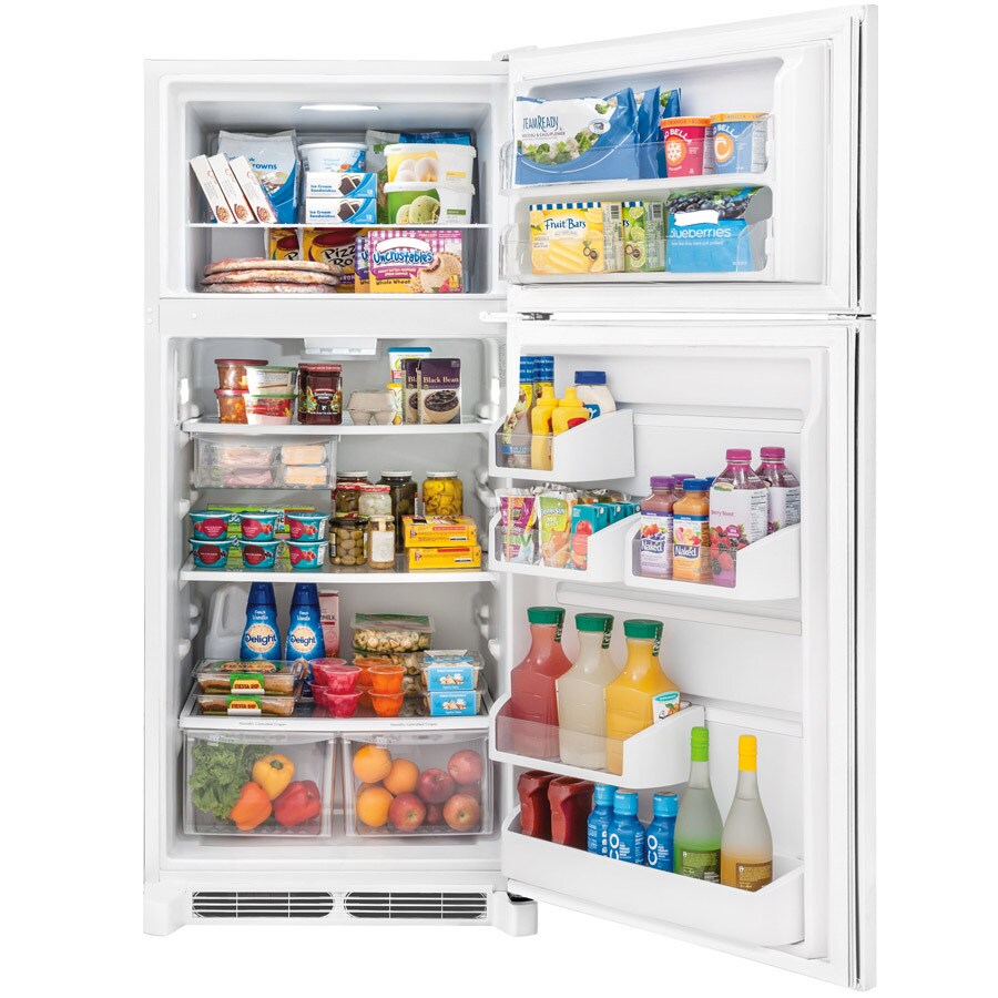 Frigidaire Gallery 18.1-cu ft Top-Freezer Refrigerator (White) in the ...