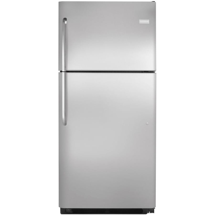 Shop Frigidaire 20.5-cu ft Top-Freezer Refrigerator (EasyCare Stainless ...