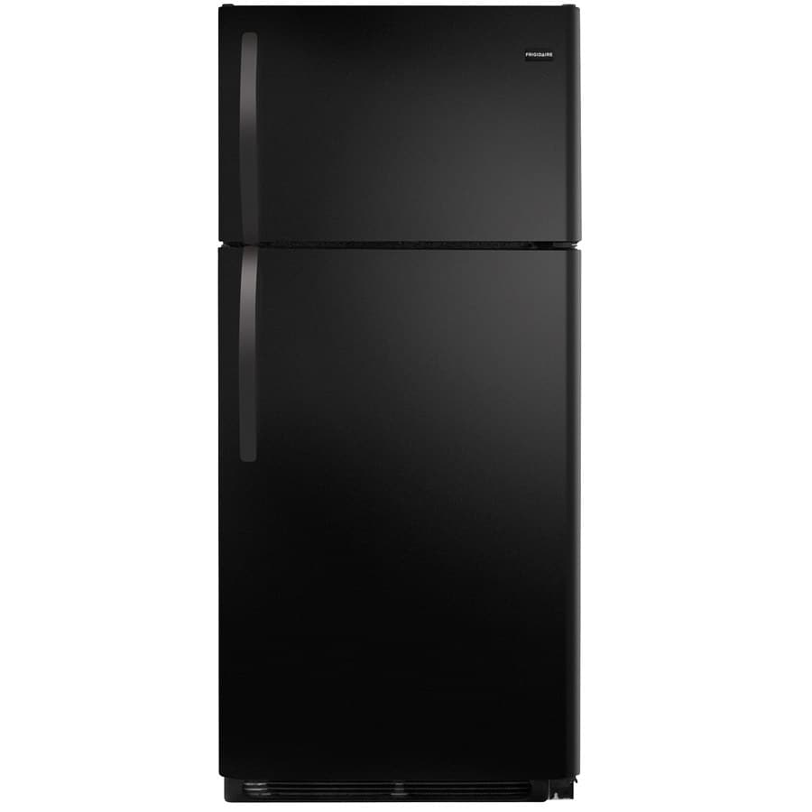 Shop Frigidaire 16.3-cu ft Top-Freezer Refrigerator (Black) at Lowes.com