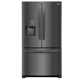 Frigidaire Gallery 21.7-cu ft Counter-Depth French Door Refrigerator with Ice Maker (Fingerprint-Resistant Black Stainless Steel) ENERGY STAR