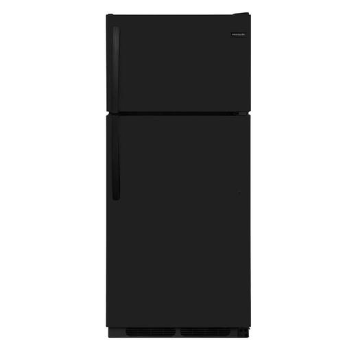 Frigidaire 16.3-cu ft Top-Freezer Refrigerator (Black) at Lowes.com