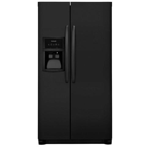 Frigidaire 25.5cu ft SidebySide Refrigerator with Ice Maker (Black