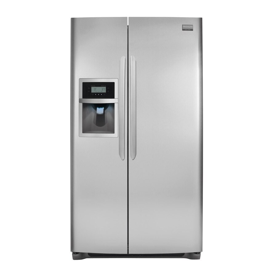 Frigidaire Gallery 26 cu ft Side-by-Side Refrigerator (Stainless Steel Lowes Side By Side Stainless Steel Refrigerator