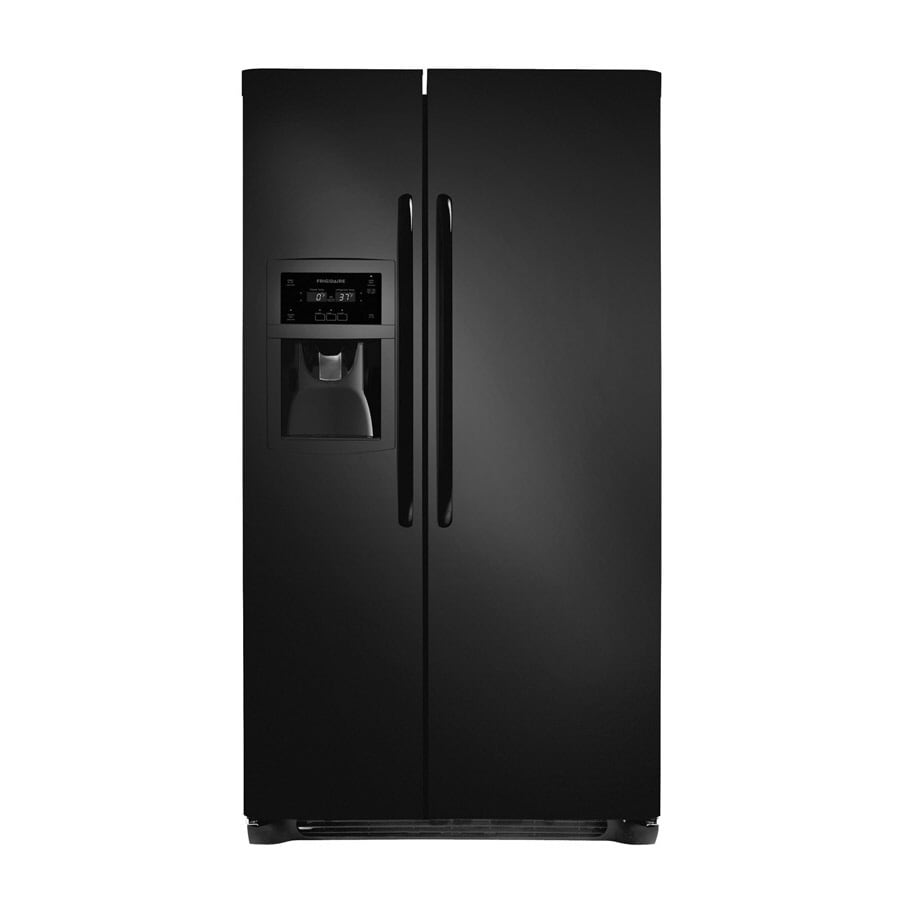 Frigidaire FFSC2323LE 22.6-cu ft Side-by-Side Refrigerator with Ice Maker (Smooth Black)