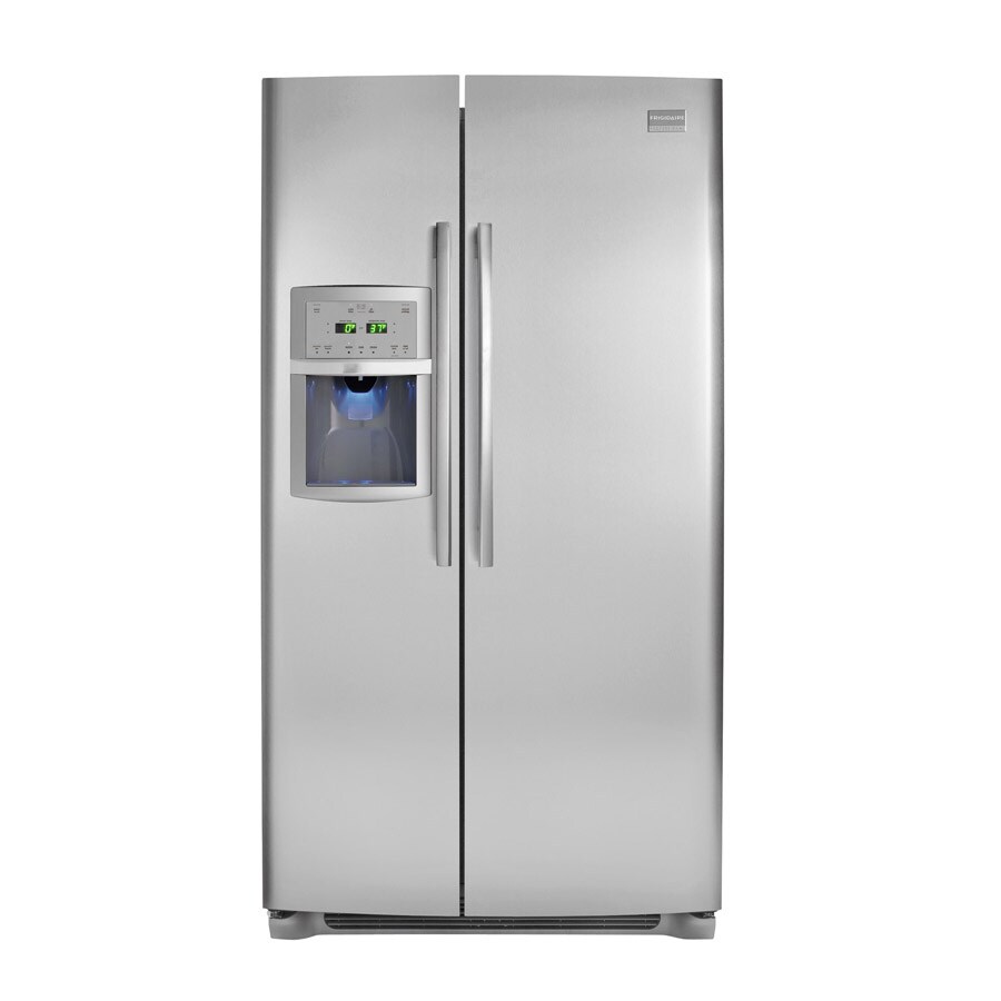 Frigidaire Professional 26 Cu Ft Side By Side Refrigerator Stainless Steel Energy Star In The Side By Side Refrigerators Department At Lowes Com