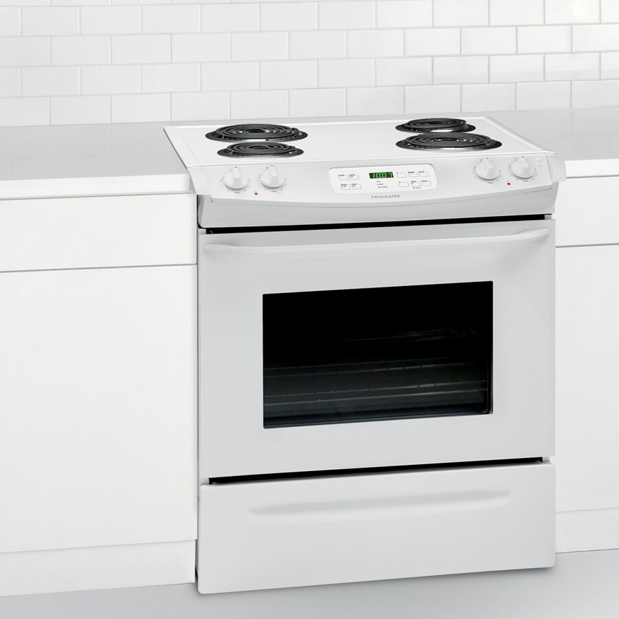 Frigidaire Coil Surface 4Element Selfcleaning SlideIn Electric Range (White) 30in