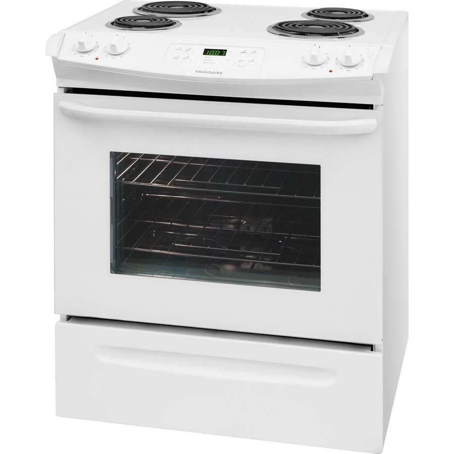 Frigidaire Coil Surface 4-Element Self-cleaning Slide-In Electric Range ...