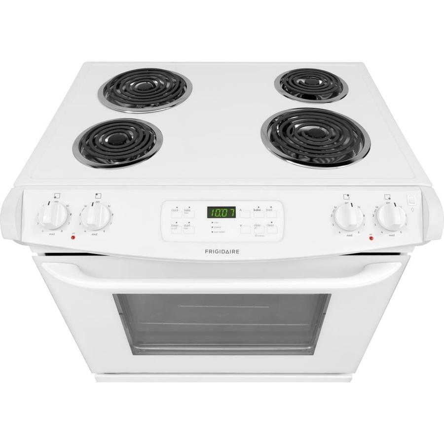 Frigidaire 30in 4 4.6cu ft DropIn Electric Range (White) at