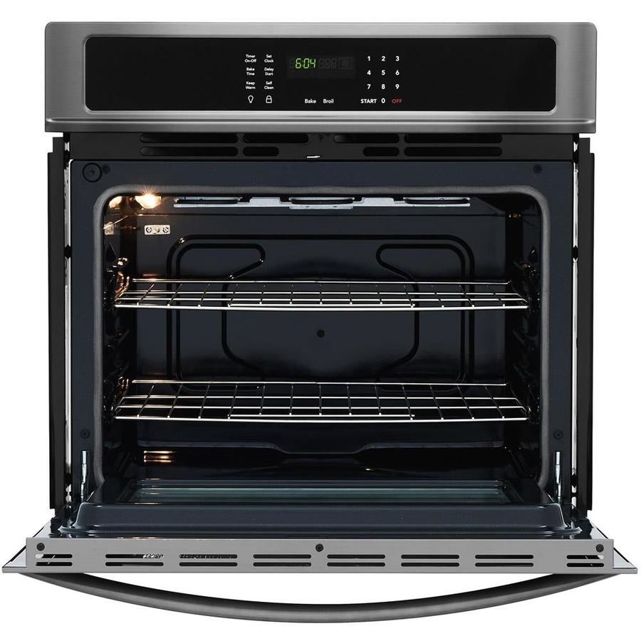 Frigidaire 30-in Self-Cleaning Single Electric Wall Oven (Black ...