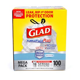 UPC 012587704271 product image for Glad 100-Count 13-Gallon Indoor Trash Bags | upcitemdb.com