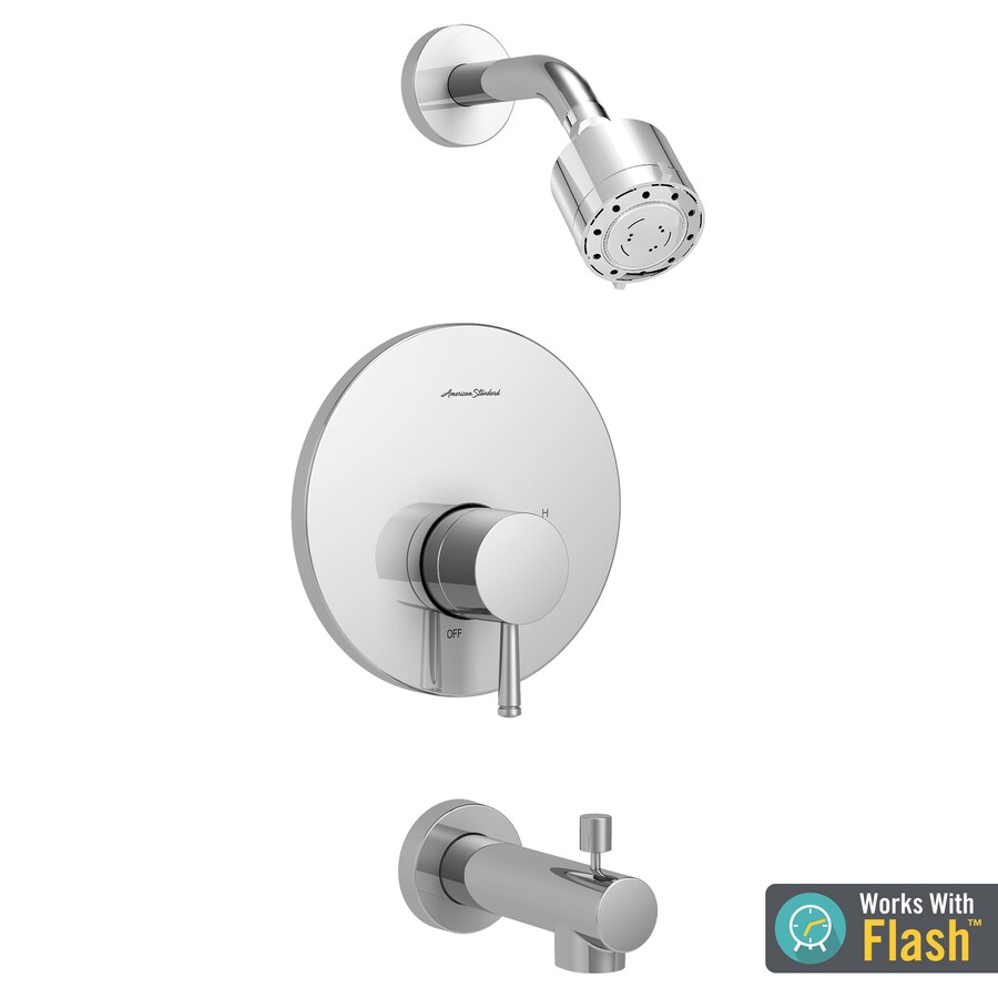 American Standard Serin Polished Chrome 1Handle Bathtub and Shower
