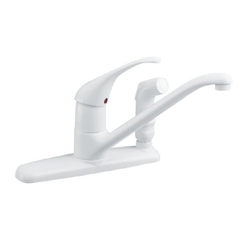 American Standard Reliant White Single Handle Kitchen Faucet With