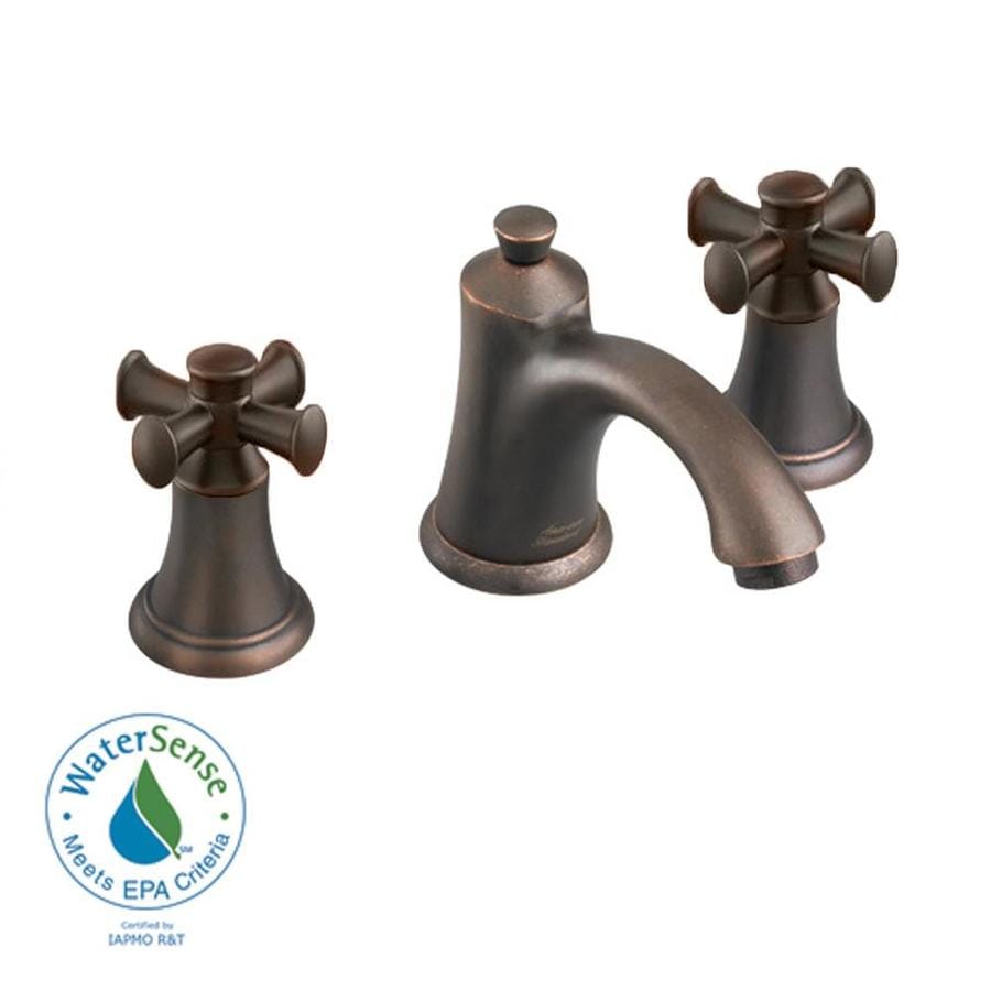 American Standard Portsmouth Oil Rubbed Bronze 2 Handle Widespread Watersense Bathroom Sink 8527