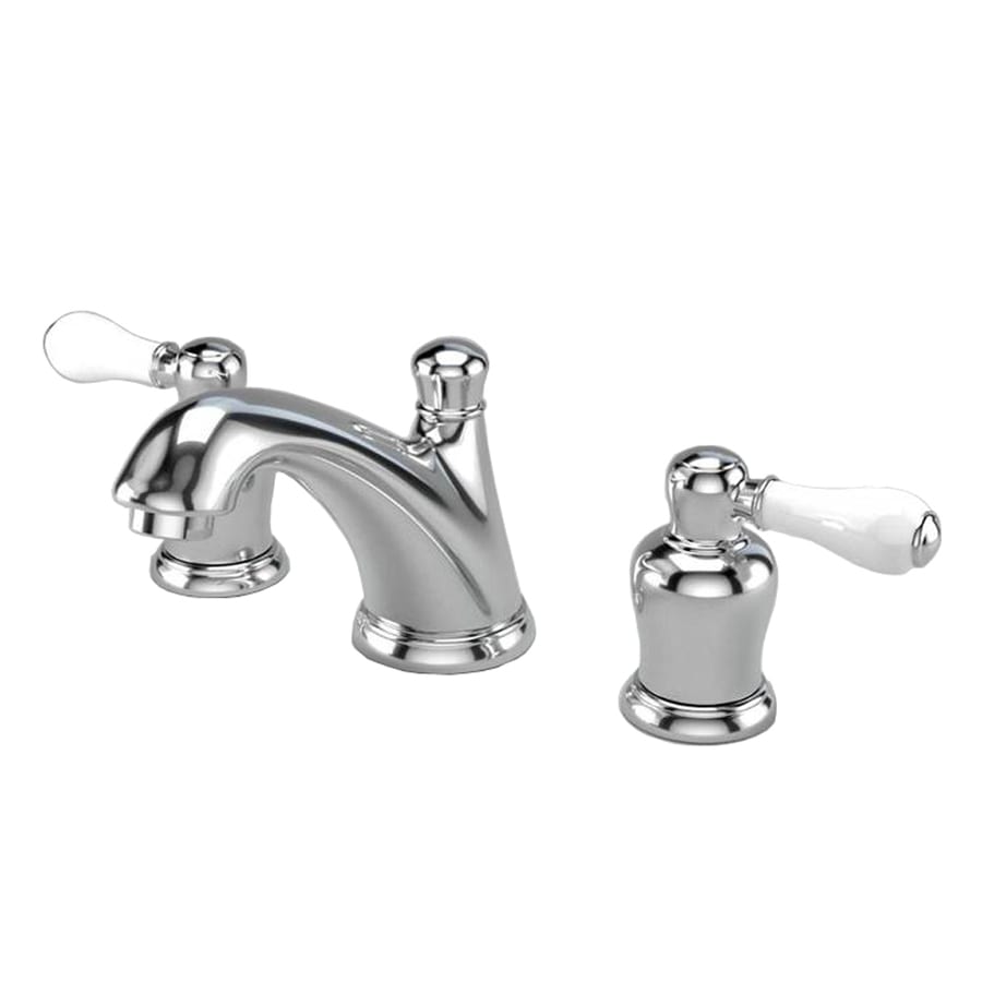 Aquasource Chrome With Porcelain Handles 2 Handle Widespread