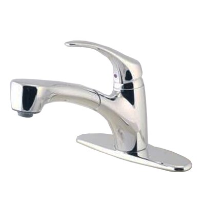 Aquasource Polished Chrome 1 Handle Pull Out Deck Mount Kitchen