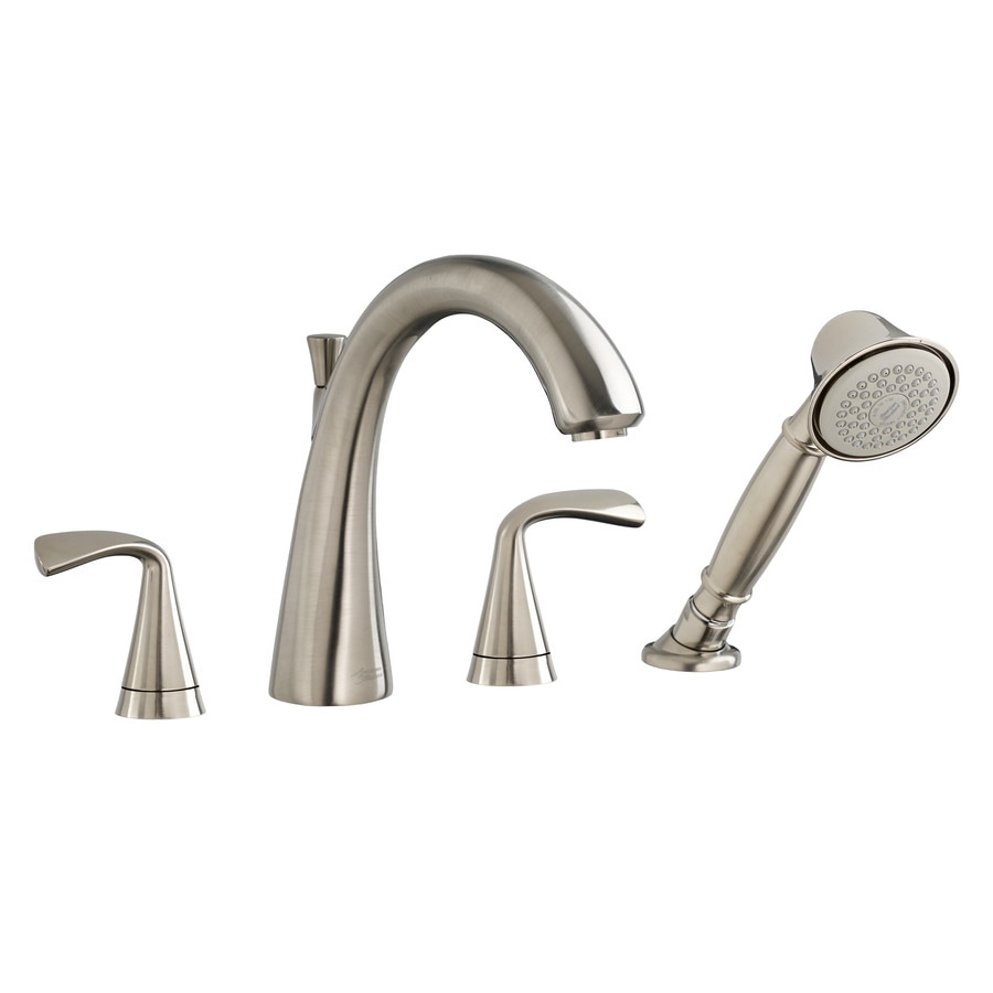 American Standard Fluent Satin Nickel 2Handle Deck Mount Roman Bathtub