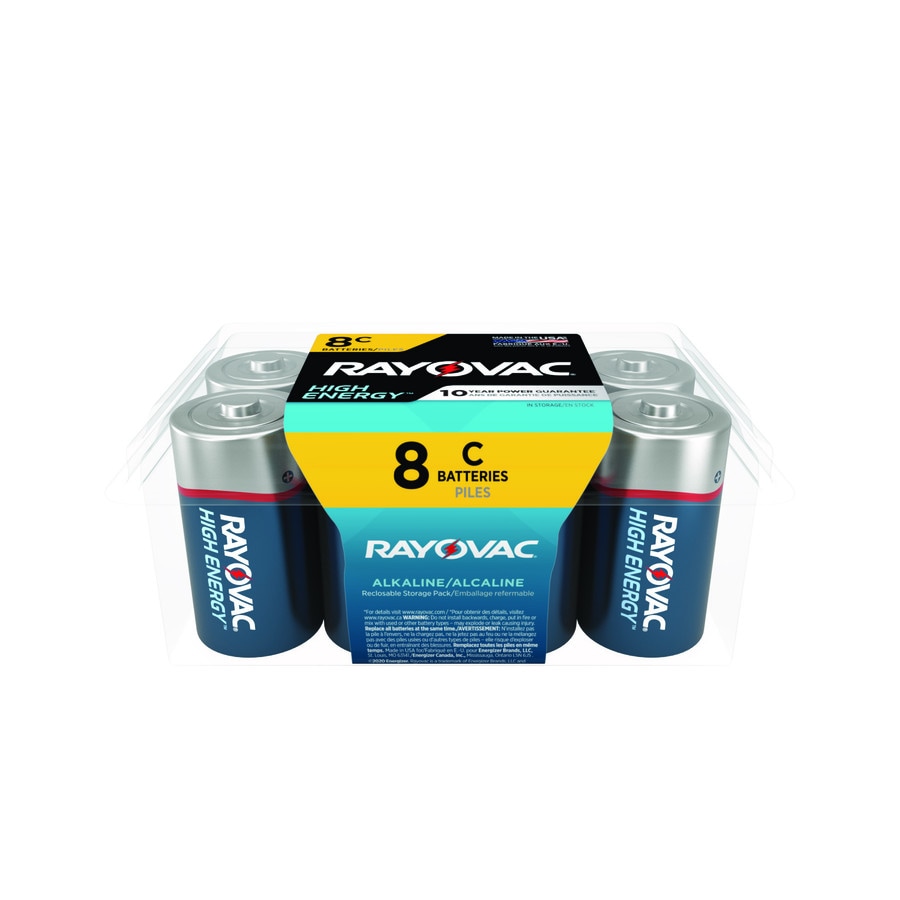 Rayovac High Energy Alkaline C Batteries (8Pack) at