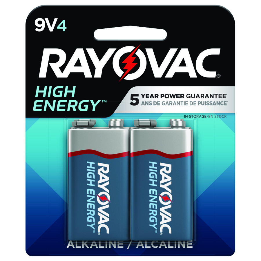 4 Pack 9 Volt Alkaline Batteries