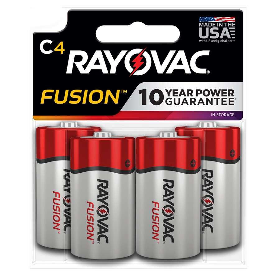 Rayovac Fusion Alkaline C Batteries (4Pack) at