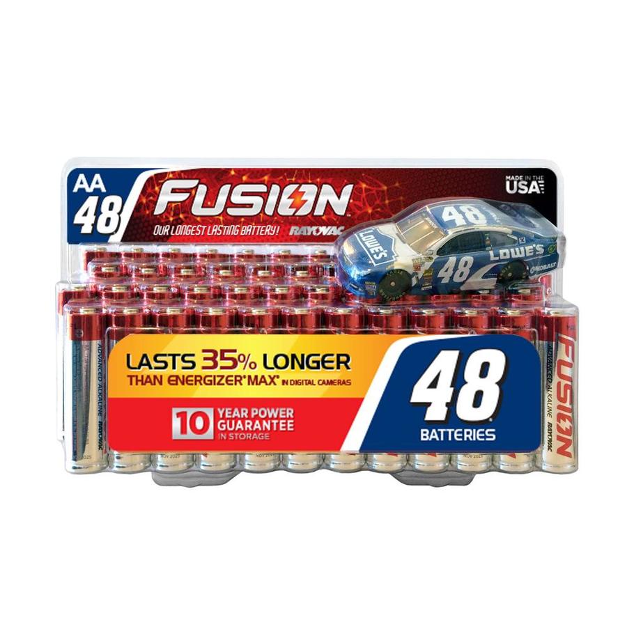 Rayovac Fusion Alkaline AA Batteries (48Pack) at