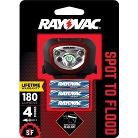 UPC 012800524556 product image for Rayovac 180 Lumens Led Headlamp Battery Flashlight | upcitemdb.com