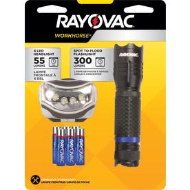 Rayovac Workhorse 300-Lumen LED Flashlight (Battery Included)