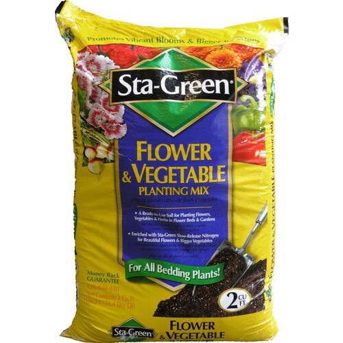 Sta-Green 2 Cu. Ft. Flower and Vegetable Planting Premium Soil at Lowes.com