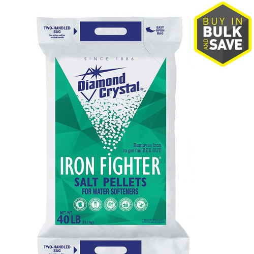 Diamond Crystal 40-lb Water Softener Salt Pellets with Iron Reduction