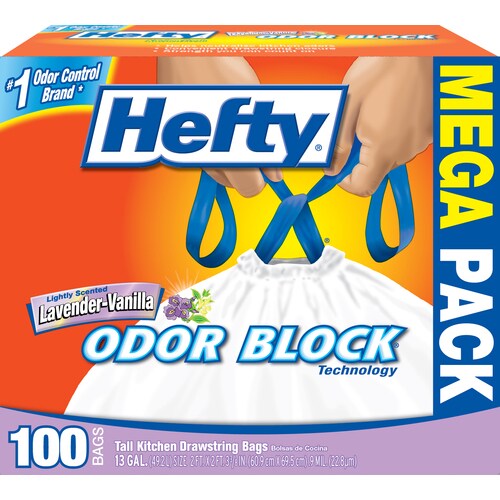 Hefty 100-Count 13-Gallon Indoor Trash Bags at Lowes.com