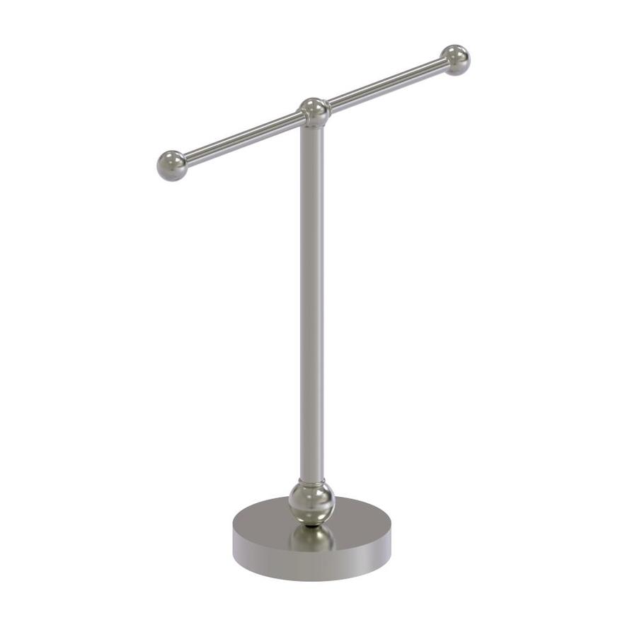 Allied Brass Vanity Top 2 Arm Guest Towel Holder In Unlacquered Brass In The Towel Racks Department At Lowes Com