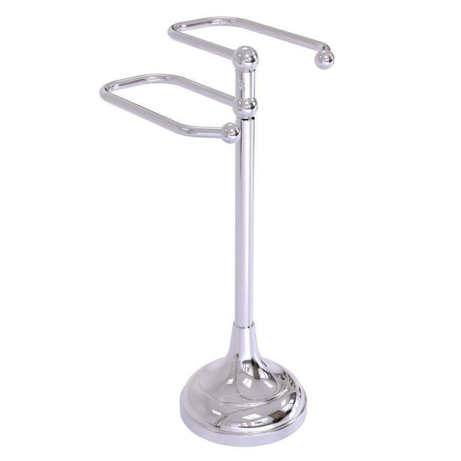 Allied Brass Free Standing Two Arm Guest Towel Holder In Polished 