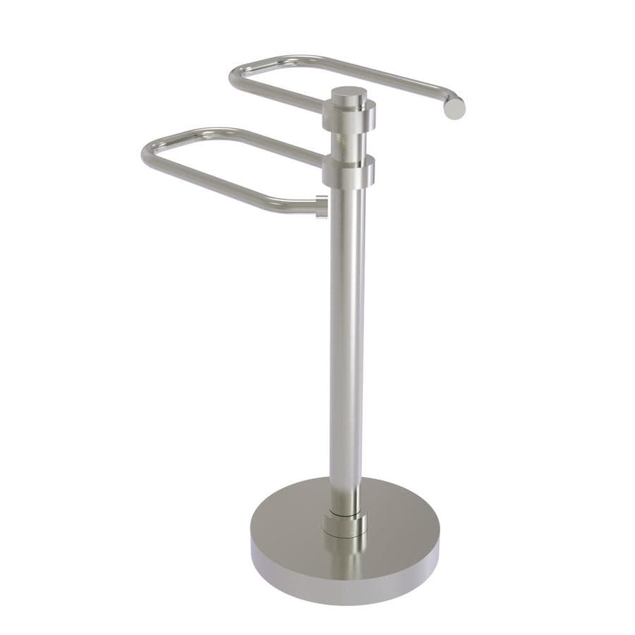 Allied Brass Satin Nickel Freestanding Towel Rack at