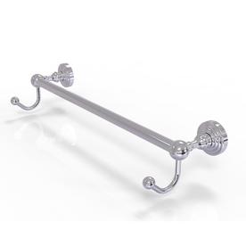 Waverly Place Collection Towel Bar with Integrated Hooks - Polished Chrome / 18 Inch