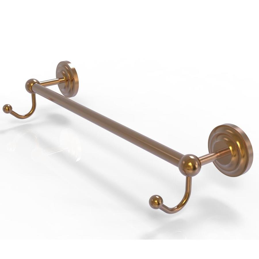 Allied Brass Prestige Que New 36-in Brushed Bronze Wall Mount Single Towel Bar