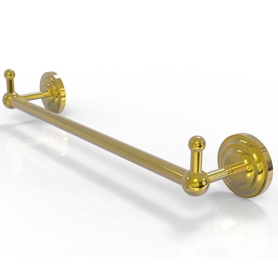 Allied Brass Prestige Que New 36-in Polished Brass Wall Mount Single Towel Bar