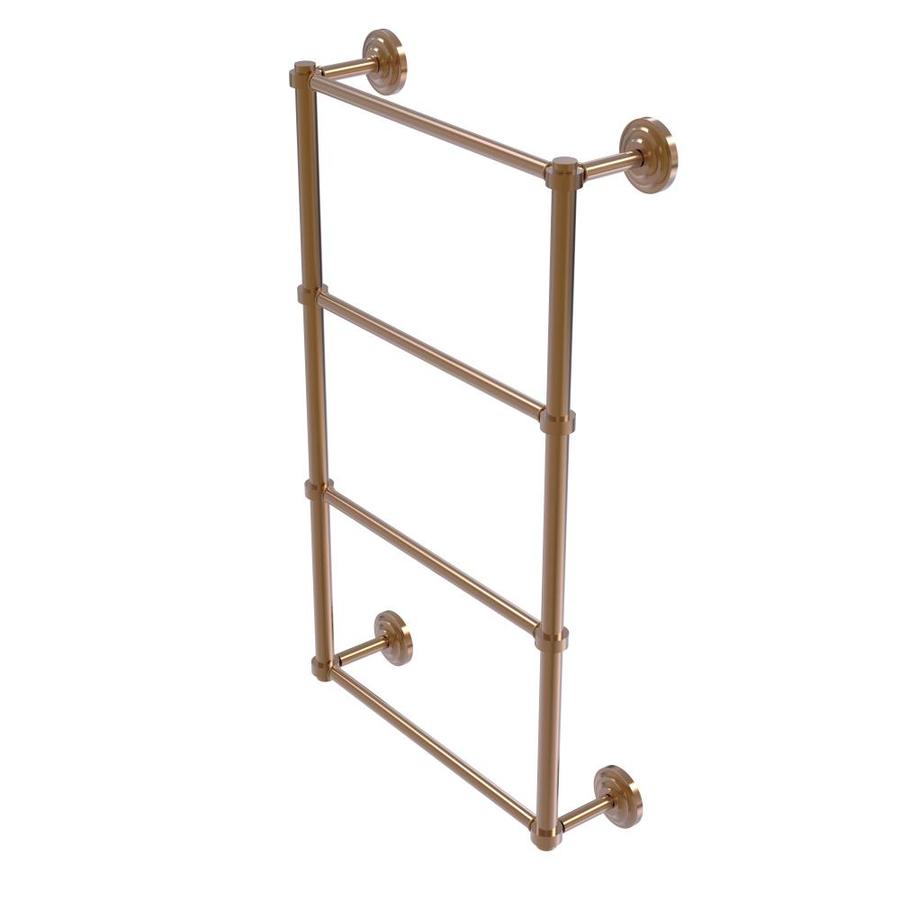 Allied Brass Que New 30-in Double Brushed Bronze Wall Mount Double Towel Bar