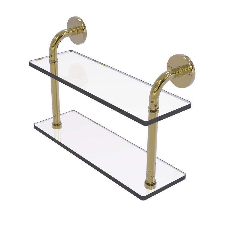 Allied Brass Remi Unlacquered Brass Brass Bathroom Shelf at Lowes.com