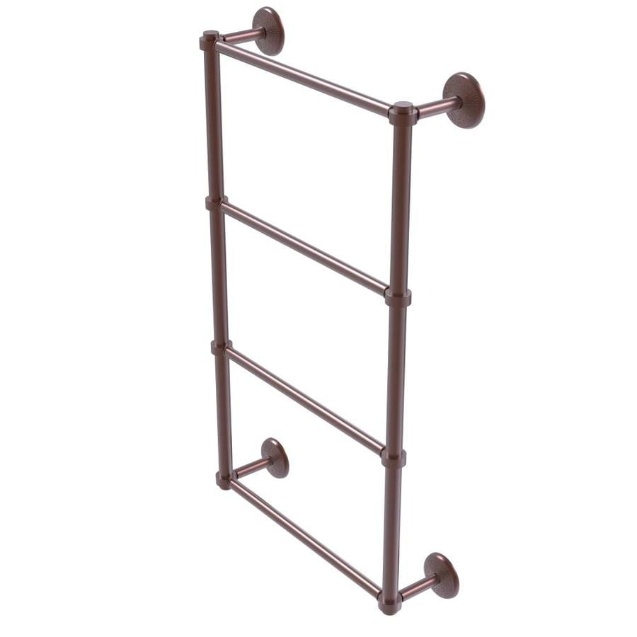 Allied Brass 931t 36 Gym Mercury Collection 36 Inch Towel Bar With Twist Accent Matte Gray Towel Bars
