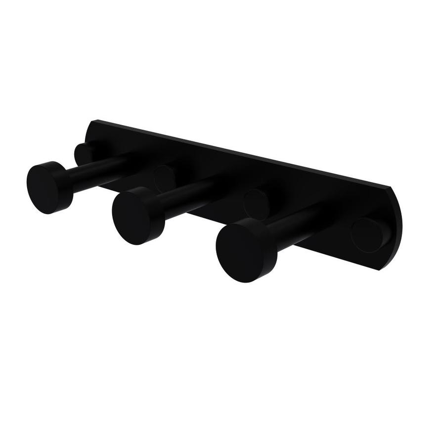 Allied Brass Fresno 3Hook Matte Black Towel Hook at