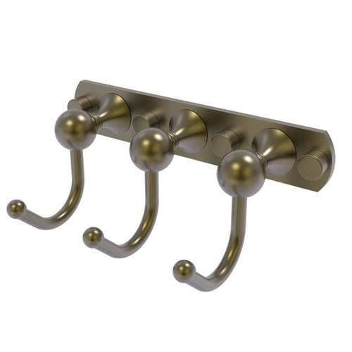 Allied Brass Shadwell Triple Hook Antique Brass Towel Hook in the Towel
