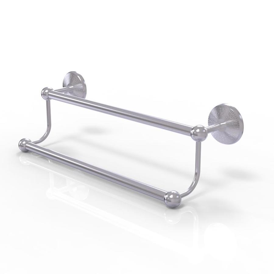 Allied Brass Prestige Monte Carlo 30-in Double Satin Chrome Wall Mount Double Towel Bar