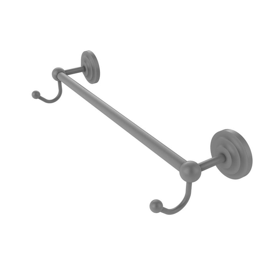 Allied Brass Prestige Que New 24-in Matte Gray Wall Mount Single Towel Bar