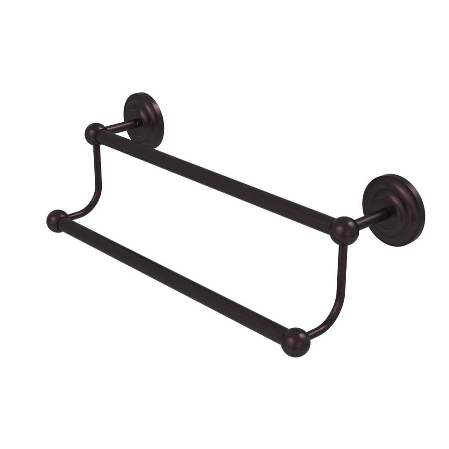 Allied Brass Prestige Que New 30-in Double Antique Bronze Wall Mount Double Towel Bar