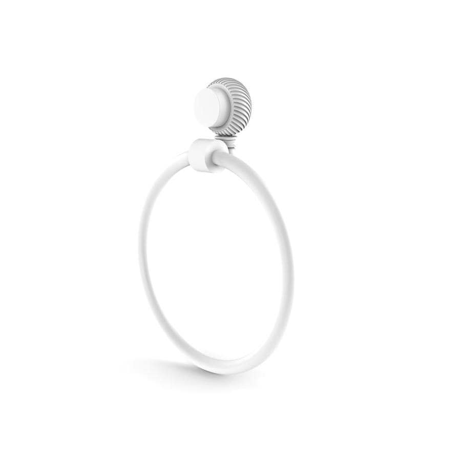 Allied Brass 416T-BBR Venus Collection Towel Ring with Twist Accent Brushed Bronze
